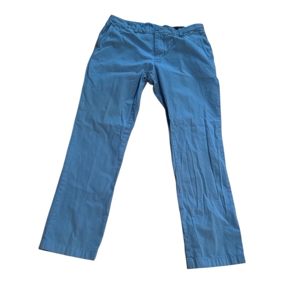Vineyard Vines Baby Blue Slim Fit Breaker Pant By Shep and Ian Size 35x32 - Picture 1 of 4